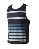 Rip Curl Mens Stripe Lycra Tank Top (Black, X-Small)