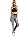 SweatyRocks Women Pants Colorblcok Casual Tie Waist Yoga Jogger Pants M,Medium,Grey