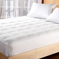 European White Goose Down Mattress Cover