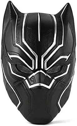 Halloween Adult Captain America Civil War Black Panther Cosplay Mask Deluxe Helmet (Free Size)
