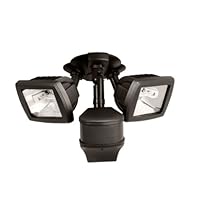 Cooper Lighting MS280D 270 Degree 200W Halogen Precision Plus Doppler Radar Motion Security Floodlight, Bronze