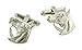 JJ Weston finely detailed horse head cufflinks