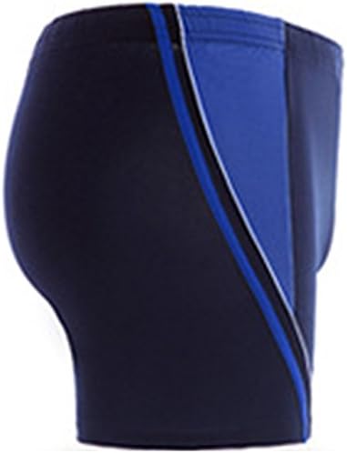 Highly Women's Solid Black Bikini Bottom Front Mesh lining Boy Shorts Blue+Deep Blue XL