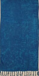 Half Sarong - Turquoise, 20" X 66"