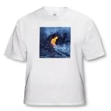 VWPics Volcanoes - Lava flowing into the Pacific Ocean, Volcanos National Park, Hawaii - T-Shirts