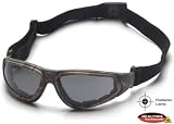 Pyramex XSG Shooting Glasses - Gray Ballistic Anti-Fog Lens, Real Tree HW Frame GC4020BST-1PK