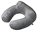 Lazery Sleep Inflatable Soft Velvet Neck Support Travel Pillow for Airplane (Gray)