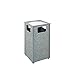 Rubbermaid Commercial Products FGR18SU2000PL Aspen Series Ash/Trash Refuse Container (24-Gallon, Gray)