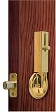 Lock Jaw Security, Door Security Device, Polished Brass, #1001
