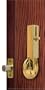 Lock Jaw Security 1001 Door Security Device, Polished Brass