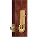 Lock Jaw Security 1001 Door Security Device, Polished Brass