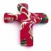 Calypso Studios 5-Inch Comfort Cross, Red Flower