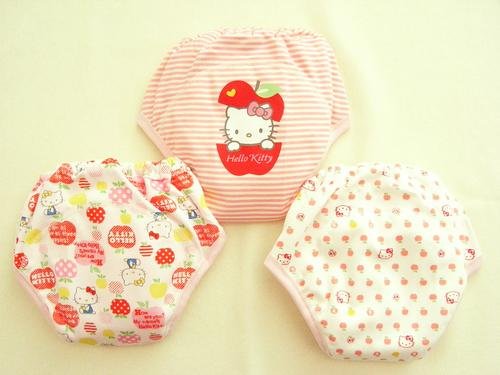 (チャックル) chuckle ハローキティ中股4層トレーニングパンツ3枚組 ピンク 95cm T4031-95-20
