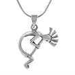 Sterling Silver Kokopelli Necklace
