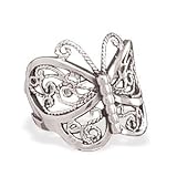 Oxidized Butterfly Ring
