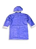 Driplets by Wippette Kids - Boys Hooded Raincoat, Blue