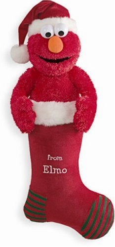 Gund Sesame Street Elmo Musical Christmas Stocking