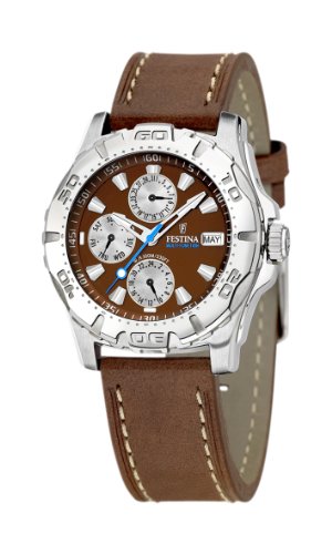 FESTINA Sport 16243/3 Unisex Quarzuhr mit Lederband