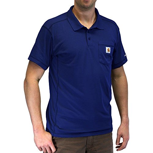 Carhartt Men's 101544 Force Rugged Flex™ Pocket Polo - Large Regular - Ultra Blue