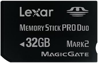 Lexar Platinum II 32 GB Memory Stick Pro Duo Flash Memory Card LMSPD32GBSBNA
