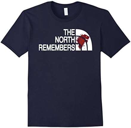 Men's THE NORTH REMEMBERS SHIRT Large Navy