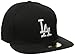 MLB Los Angeles Dodgers Black with White 59FIFTY Fitted Cap, 7 5/8