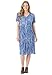 Women's Plus Size Short, Button-Front Crinkle Dress