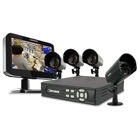 Defender SENTINEL2VU 4 Channel DVR Security System with 4 Outdoor Night Vision CCD Cameras... by Defender