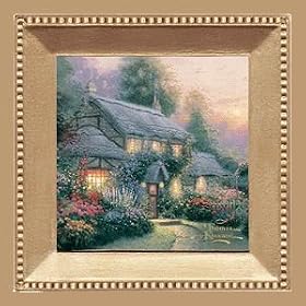 Set of four Thomas Kinkade Julianne's Cottage Coasters - Style ALTK6 by Thirstystone