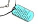 Lord is My Light Psalm 27 - Military Dog Tag Black Satin Cord Necklace