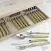 Jean Dubost Laguiole 24-Piece Flatware Set -Pearlized Ivory