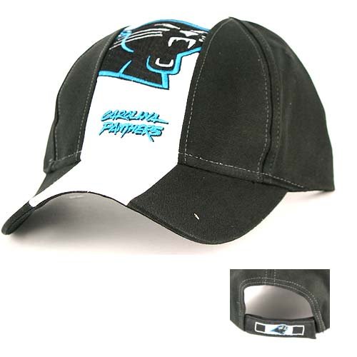 Carolina Panthers Center Stripe Adjustable Baseball Hat