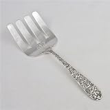 Asparagus Server by Jacobi & Jenkins, Sterling Repousse Design, Monogram JHB