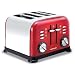 Morphy Richards Accents 44732 4 Slice Toaster, Red