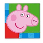 16 tovaglioli di carta Peppa Pig 33x3...