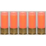 Ultimate Arms Gear ST Action Pro Pack Of 5 Inert 12 GA 12GA Gauge Shotgun Orange Safety Trainer Cartridge Dummy Ammunition Ammo Shell Rounds with Brass Case