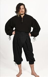 Dress Like A pirate Historically Accurate Cotton Tie Cod Breeches Slops Trewes (3XL)
