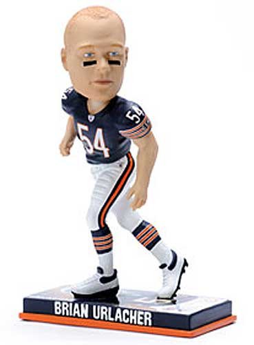 Chicago Bears Brian Urlacher Forever Collectibles Photo Base Bobble Head (Quantity of 1)