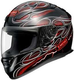 SHOEI RF-1100 FIRESTRIKE TC-1 SIZE:XSM MOTORCYCLE Full-Face-Helmet