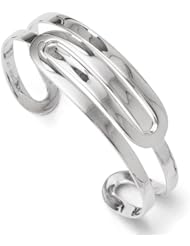 Leslies Sterling Silver Polished Fancy Slip-on Bangle