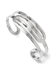 Leslies Sterling Silver Polished Fancy Slip on Bangle