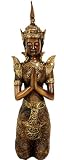 Interesting Cultural Alternative Yoga Graduation Holiday Gifts - 16" Large Thai Thepenom Angel Guardian Statue in Namaste Mudra