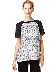 Autograph Ethnic Print Top