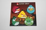 angry bird 6 pieces fridge/magnetic board wooden magnets