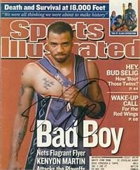 Kenyon Martin (New Jersey Nets) autographed Sports Illustrated Magazine