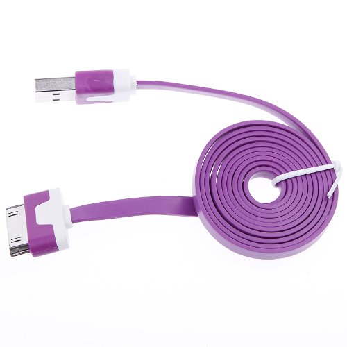 1 Stück Lila USB 2.0 Daten Synchronisierung Ladegerät Kabel für iPad iPod iPhone 3G 4 4s Fall-Abdeckung 1 Stück Lila USB 2.0 Daten Synchronisierung Ladegerät Kabel für iPad iPod iPhone 3G 4 4s Fall-Abdeckung