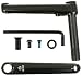 Eclat Tibia BMX Bike Crank - 170mm - Soot Black