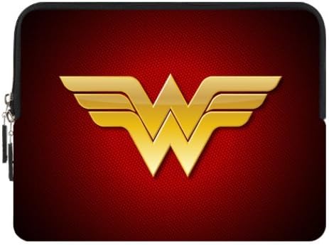 Wonder Woman Pattern Neoprene Zipper Sleeve Case Sleeve Pouch for Apple iPad 1/iPad 2/iPad 3/iPad 4