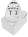 7dayshop AA and AAA Battery Charger AA, AAA and 9V (Model 200S) Safe & Smart Ni-Mh Battery Charger