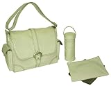 Cream Corduroy Laminated Buckle Diaper Bag
